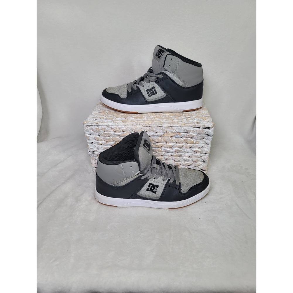 DC Y2K Skater Shoes Mens Sneakers Grunge Streetwear Size 7 Retro Gray Leather